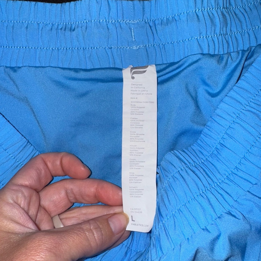 Fabletics Sky Blue Active Shorts - image 3